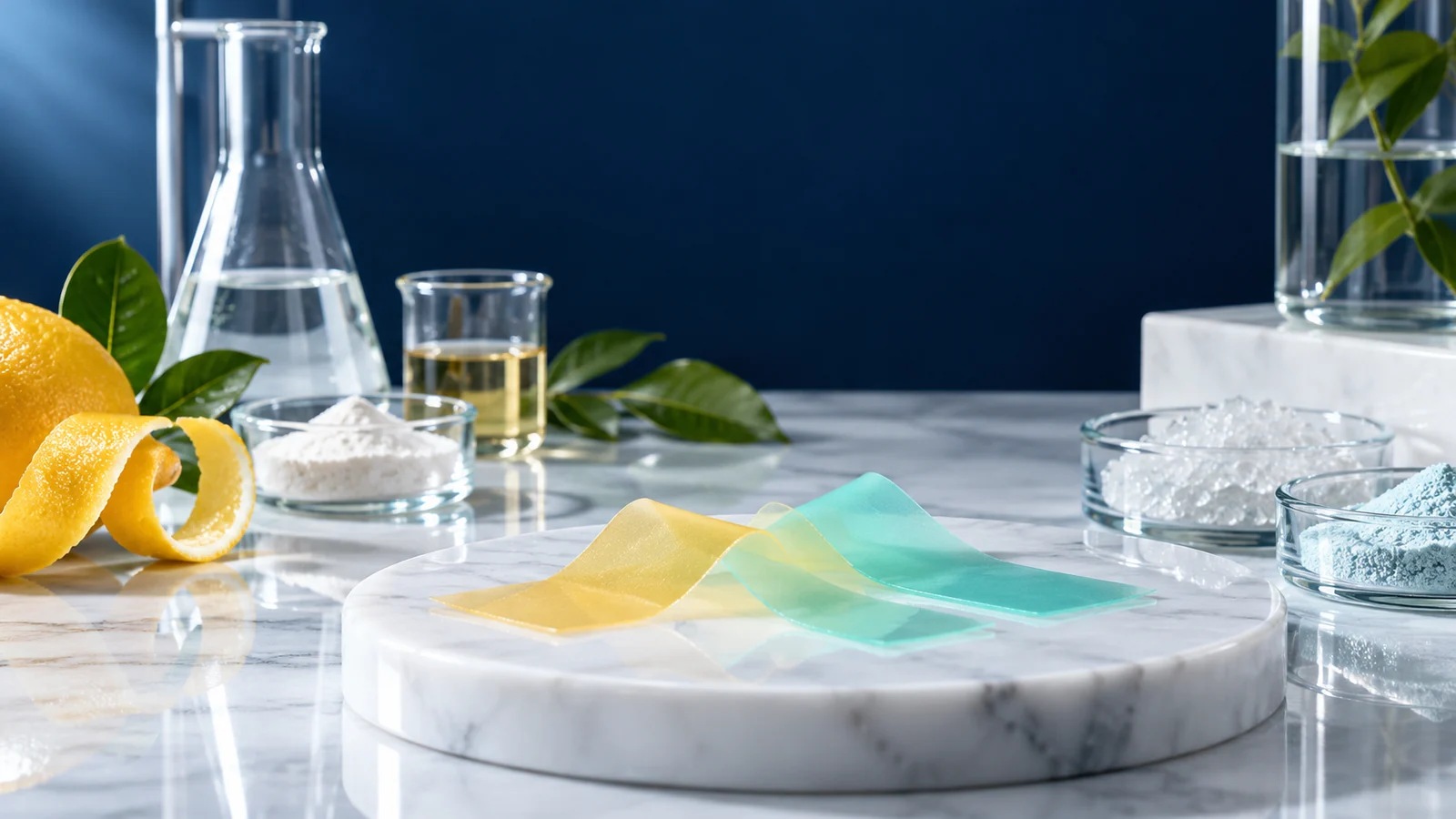 Essential nutrition oral film laboratory concept