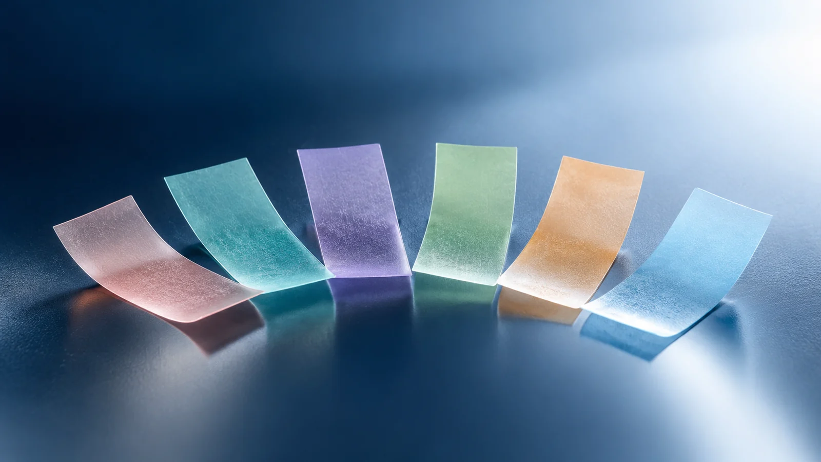 Portfolio of oral film colors and formats