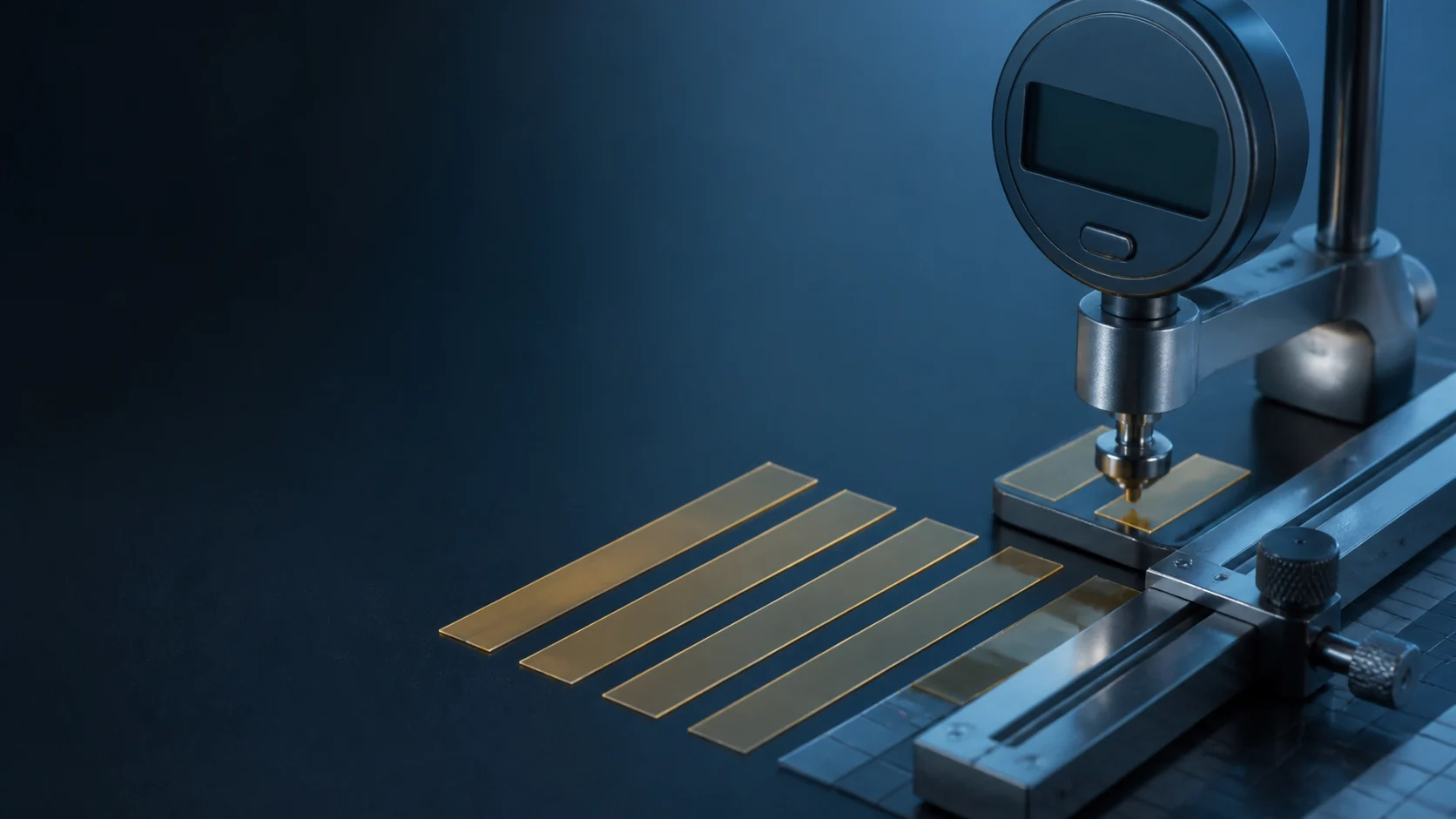 Precision measurement and uniformity evaluation of thin caffeine oral film strips