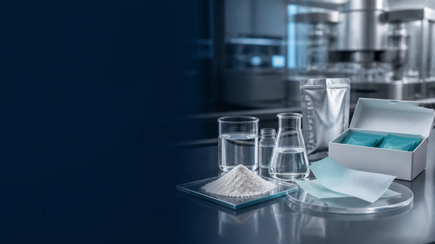 Fine peptide powder clear formulation vessels and flexible oral film samples