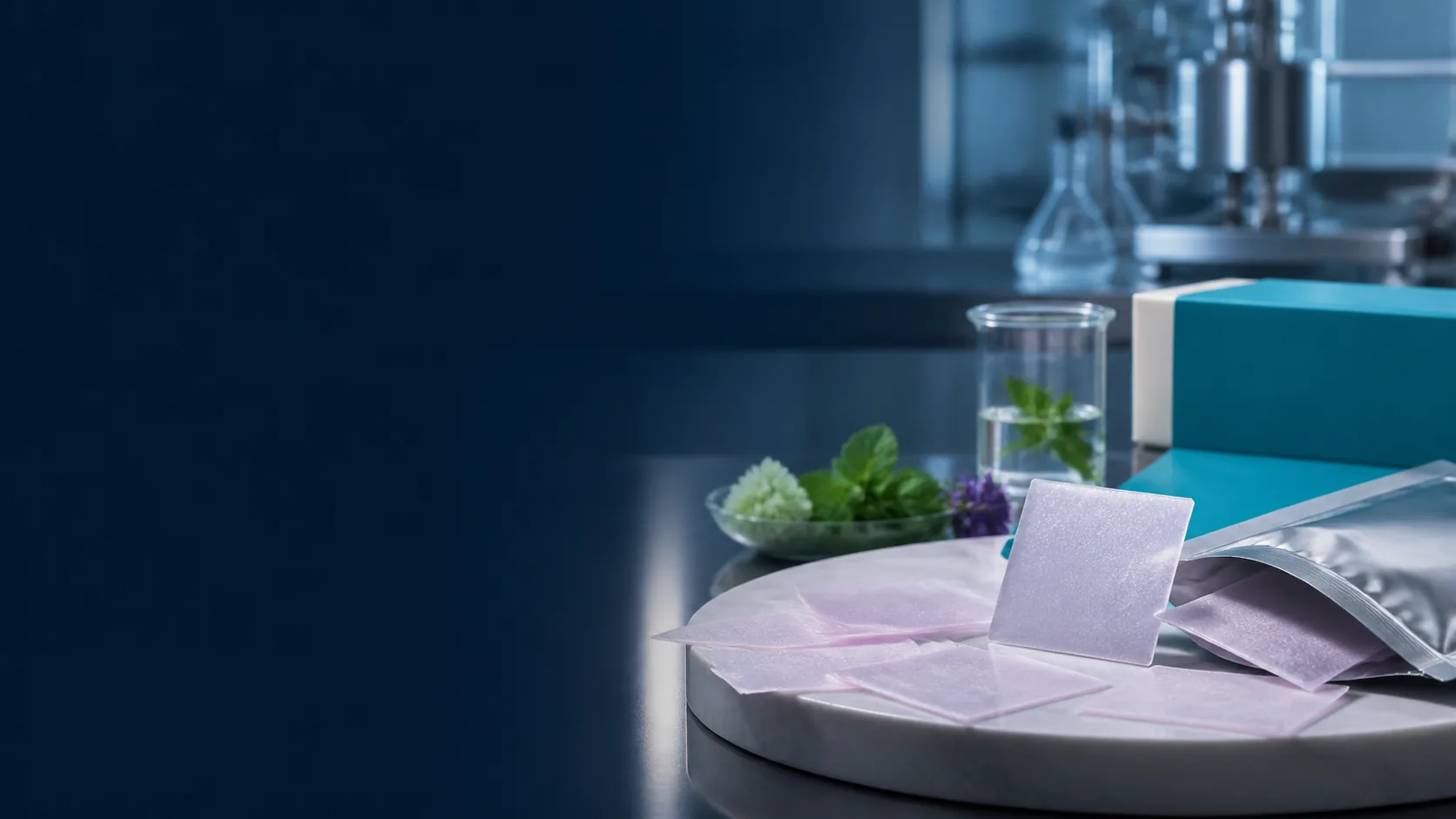 Restrained botanical fermentation cues and digestive wellness oral film samples