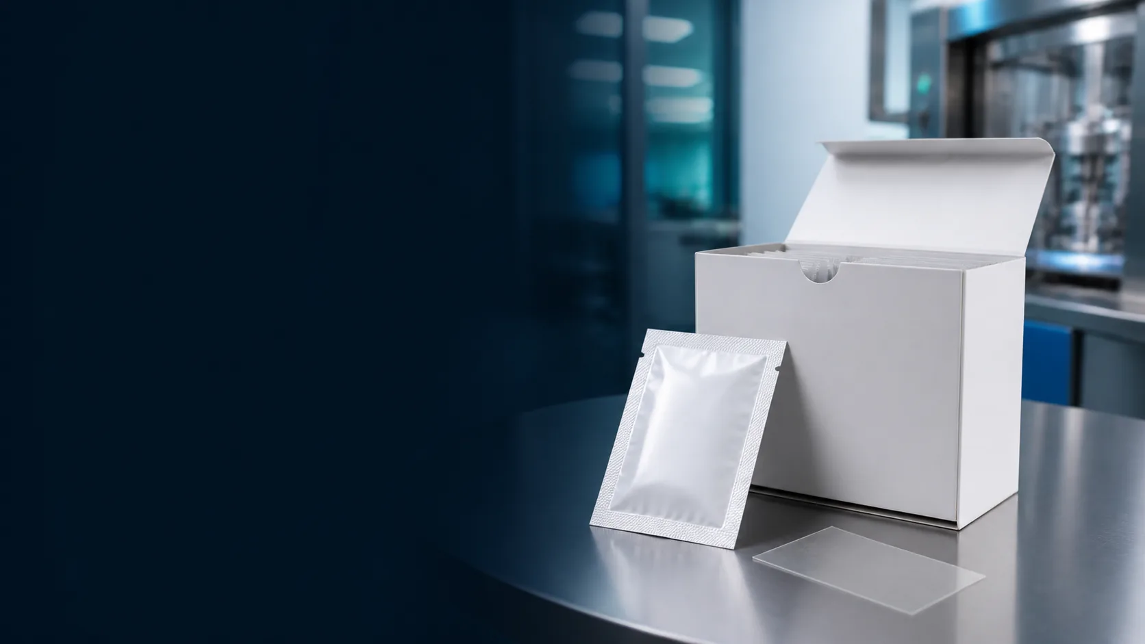 Unbranded vitamin oral film pouch and minimalist moisture protective carton