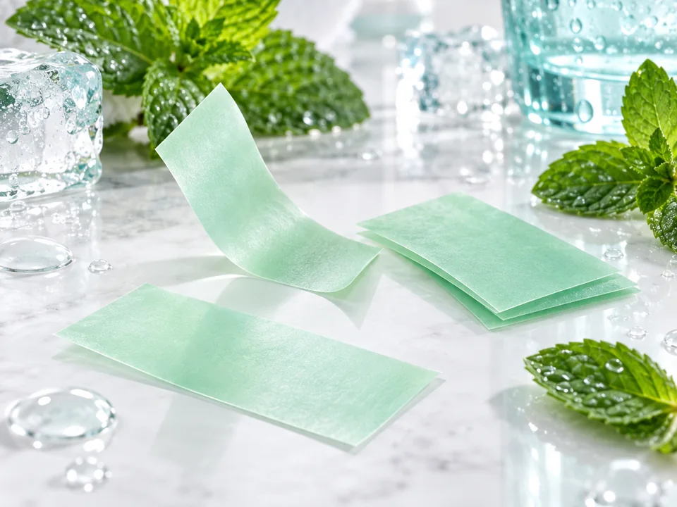 Mint fresh-breath oral strips